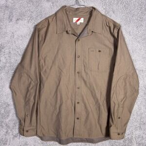 Best Made Co Shirt Mens XL Portuguese Flannel Wool Elbow Patches Overshirt B2220